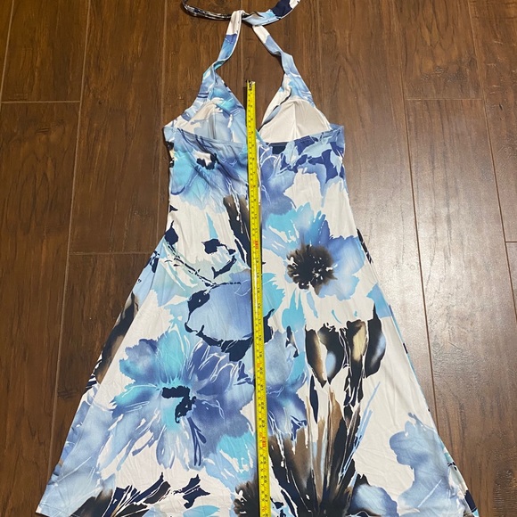 BN Floral Backless Halter Neck Summer/beach Dress - Picture 5 of 6